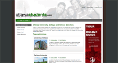 Desktop Screenshot of ottawastudents.com