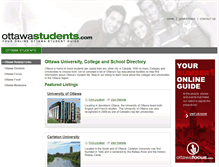 Tablet Screenshot of ottawastudents.com